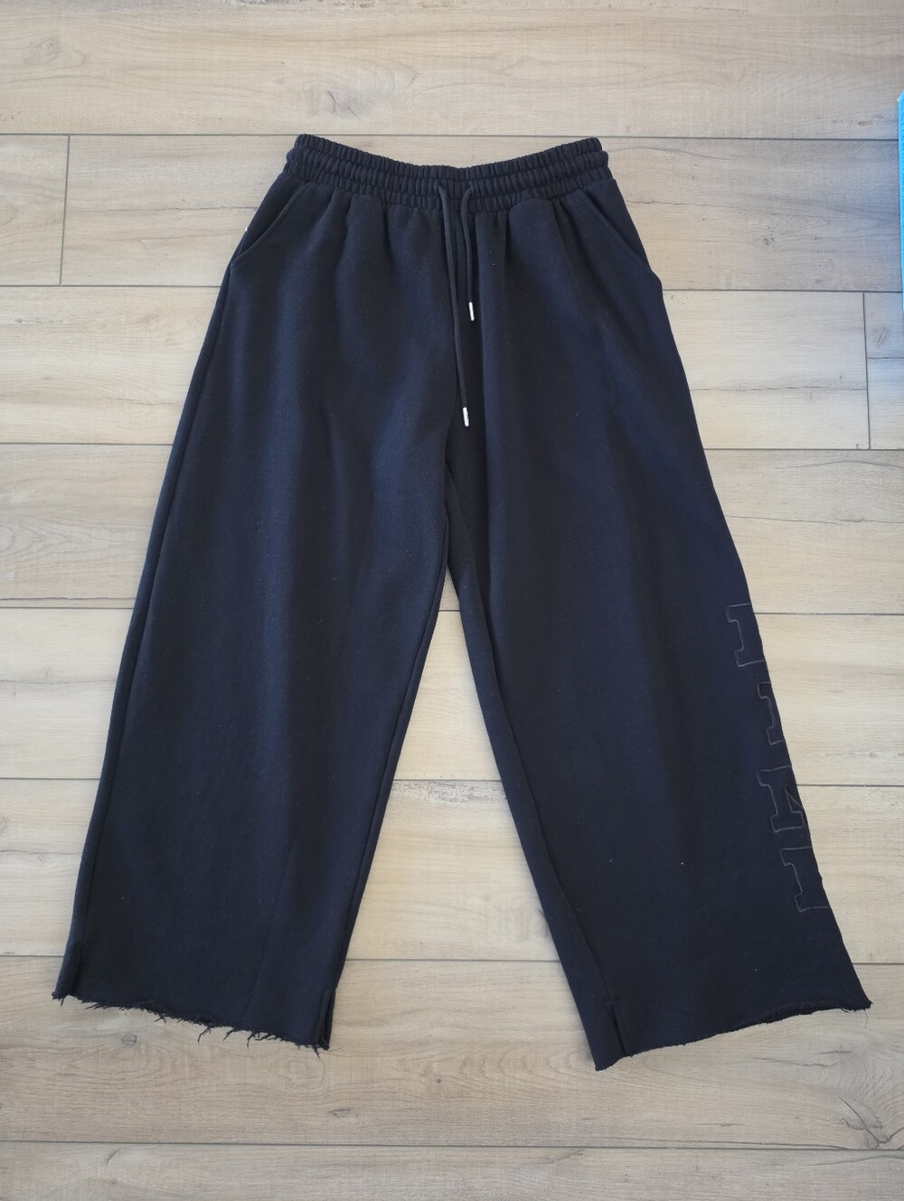 PINK Fleece Wide-Leg Sweatpants